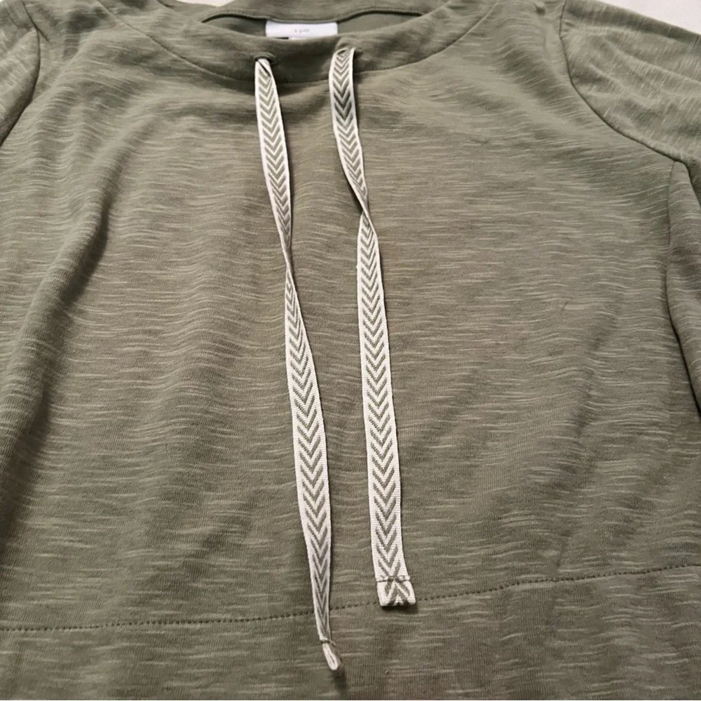 - J. Jill cotton blend pullover sweatshirt kangaroo pockets. - Picture 10 of 14